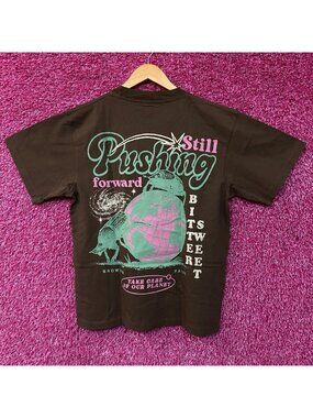 Bittersweet Take Care Of Our Planet Oversized Graphic T-Shirt Small